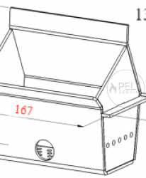 Горивна камера за пелетна камина 13/18 kW