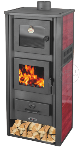 Печка на твърдо гориво с фурна и  чугунена плоча  AMBASADOR  R N - 13 Kw